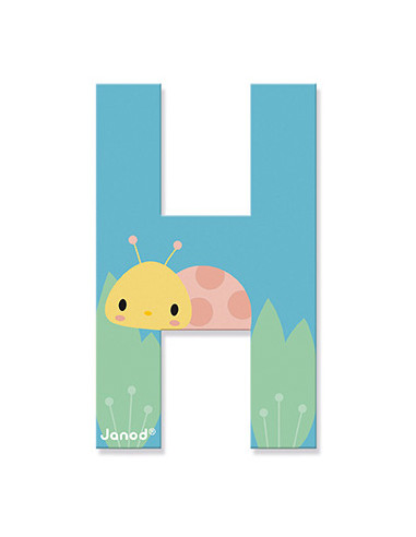 Lettre H en bois Pure - Janod Lettre H en bois Pure - Janod
