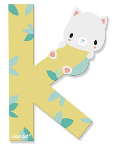 Lettre K en bois Pure - Janod 2