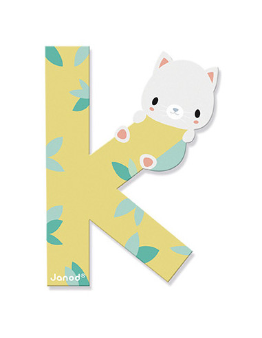 Lettre K en bois Pure - Janod Lettre K en bois Pure - Janod