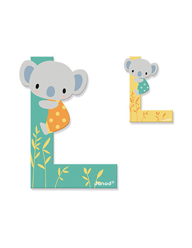 Lettre L en bois Pure - Janod Lettre L en bois Pure - Janod