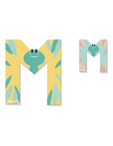 Lettre M en bois Pure - Janod Lettre M en bois Pure - Janod