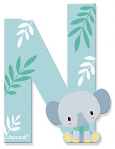 Lettre N en bois Pure - Janod