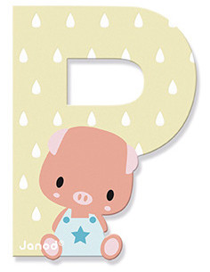 Lettre P en bois Pure - Janod 2