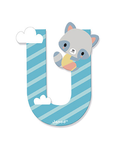 Lettre U en bois Pure - Janod Lettre U en bois Pure - Janod