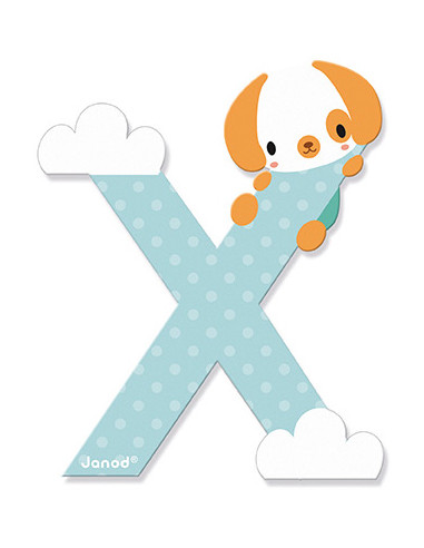 Lettre X en bois Pure - Janod Lettre X en bois Pure - Janod