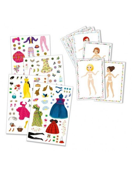Jeux créatifs Djeco poupées a habiller pour enfants filles dès 6 ans