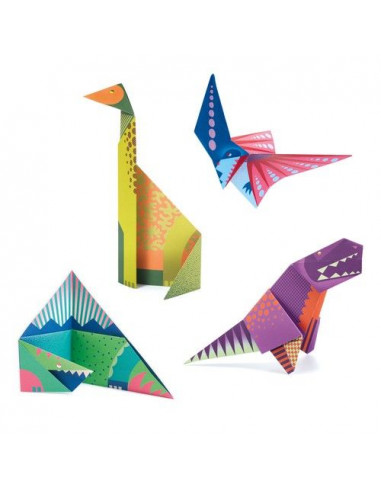 Origami Facile Dinosaures Activite Enfant Djeco Lapouleapois Fr