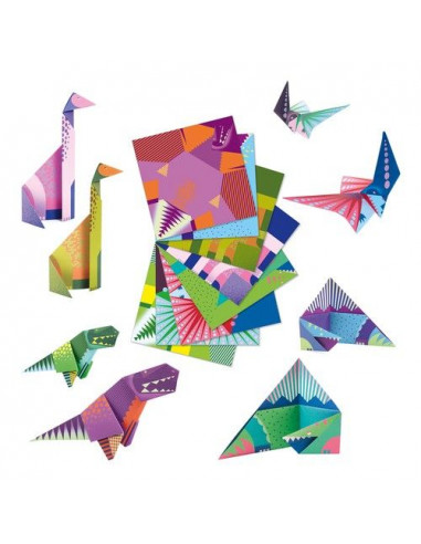 Origami facile dinosaures - Djeco Origami facile dinosaures - Djeco