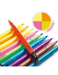Feutres pinceaux pop - Djeco 2