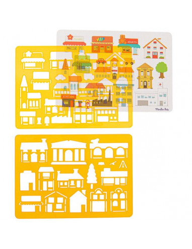 Pochoirs à dessin Ville Aujourd'hui... Pochoirs à dessin Ville Aujourd'hui...