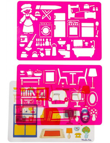 Pochoirs à dessin Dans la maison... Pochoirs à dessin Dans la maison...