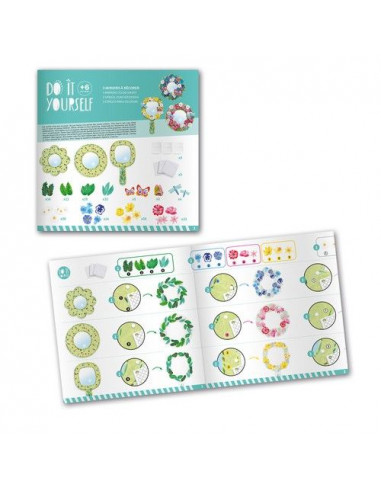 3 miroirs à décorer douceur florale -... 3 miroirs à décorer douceur florale -...