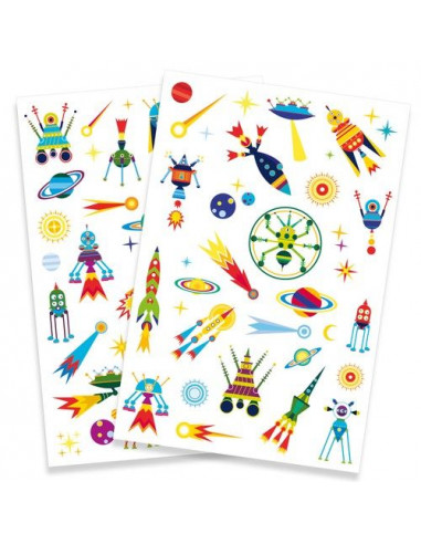 Tatouages phospho space oddity - Djeco Tatouages phospho space oddity - Djeco