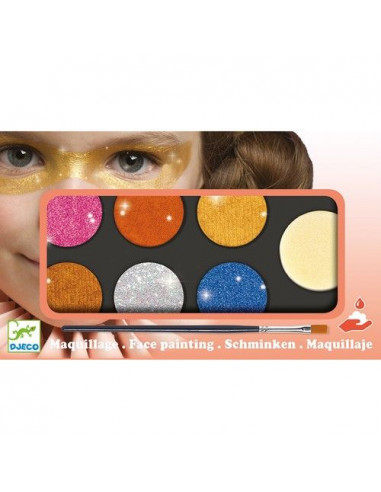 Maquillage palette 6 couleurs effet...