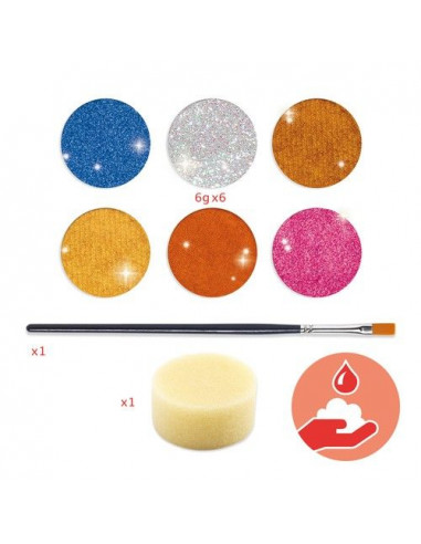 Maquillage palette 6 couleurs effet... Maquillage palette 6 couleurs effet...