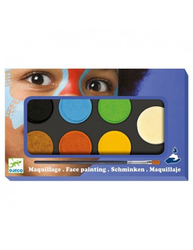 Palette 6 couleurs de maquillage artistique Eulenspiegel - Au son des  grillons