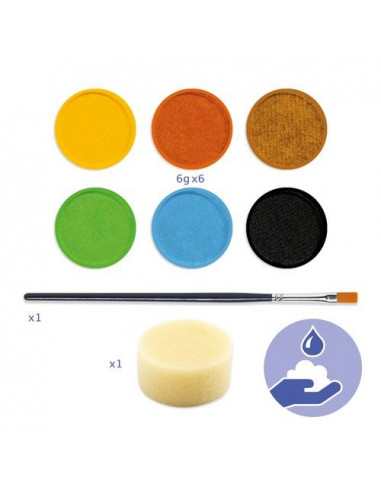 Maquillage palette 6 couleurs nature... Maquillage palette 6 couleurs nature...