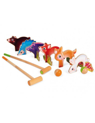Jeu de croquet animaux de la forêt -... Jeu de croquet animaux de la forêt -...