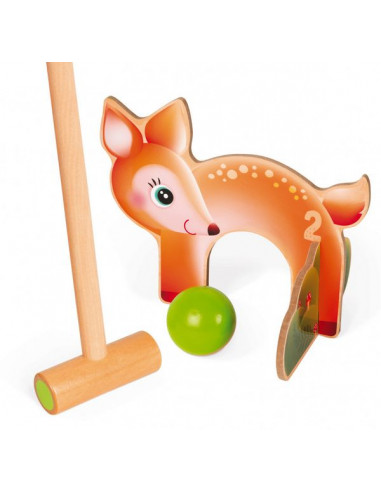 Jeu de croquet animaux de la forêt -... Jeu de croquet animaux de la forêt -...