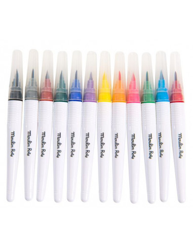 12 gros feutres pinceaux Les Schmouks... 12 gros feutres pinceaux Les Schmouks...