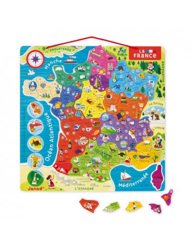 Puzzle carte de France magnétique -... Puzzle carte de France magnétique -...
