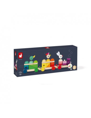 Train géant multicolore zigolos - Janod Train géant multicolore zigolos - Janod