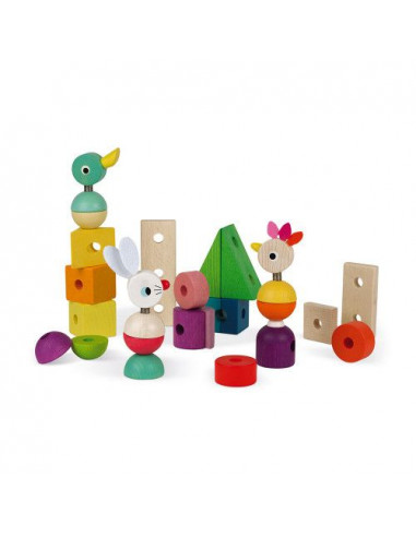 Train géant multicolore zigolos - Janod Train géant multicolore zigolos - Janod