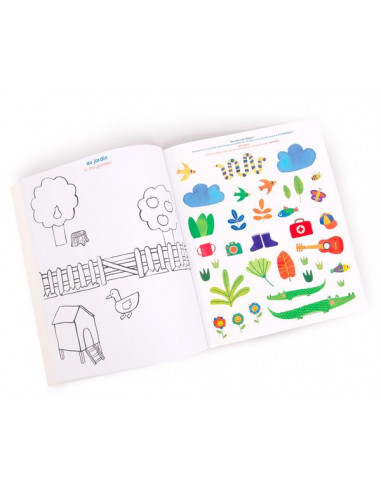 Imagier à colorier et stickers Les... Imagier à colorier et stickers Les...