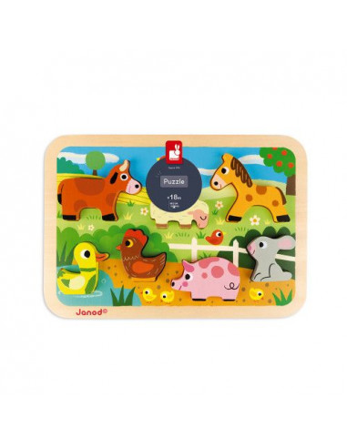 Chunky Puzzle Ferme Jouet D Eveil A Encastrer Janod Lapouleapois Fr Chunky Puzzle Ferme Jouet D Eveil A Encastrer Janod Lapouleapois Fr