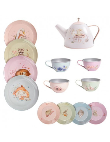 Valise dînette thé Les Rosalies -... Valise dînette thé Les Rosalies -...