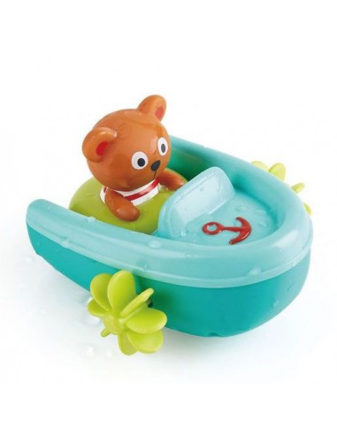 BULLE D'EAU Bateau Vert 10 Cm - Fabriqué en Europe - Jouet de Bain