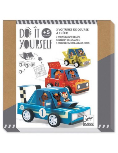 Livre enfants voiture de course et circuit