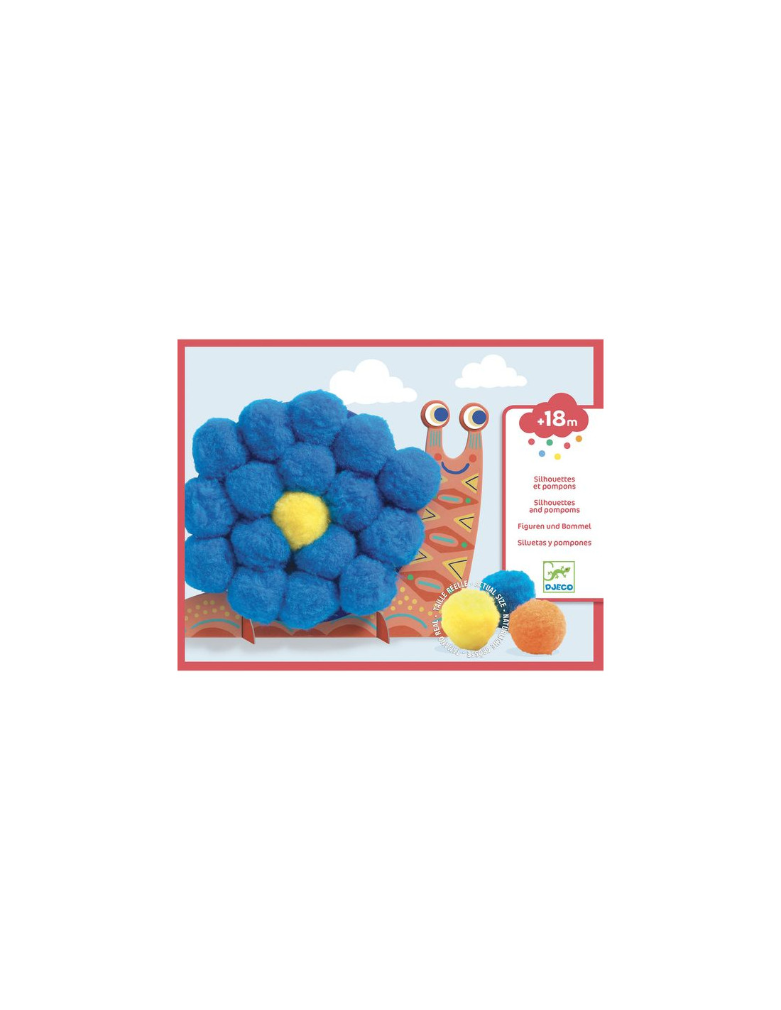 Loisirs Creatifs Djeco  Tableaux De Pompons Explosion De Pompons Djeco  9872 : Jouetsmusants