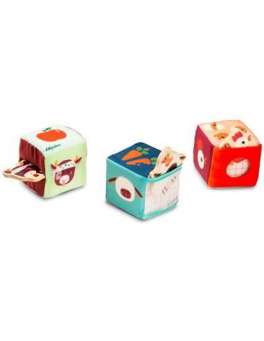 Jeu de cubes "Cache-cache" ferme -...