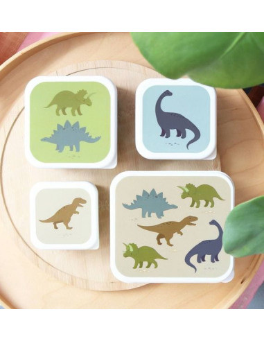 4 boites à goûter Dinosaures - A... 4 boites à goûter Dinosaures - A...