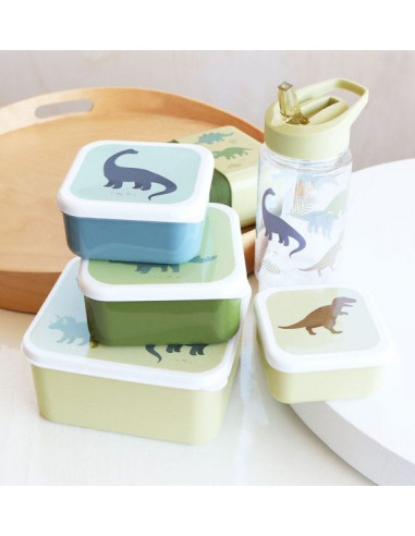 4 boites à goûter Dinosaures - A... 4 boites à goûter Dinosaures - A...