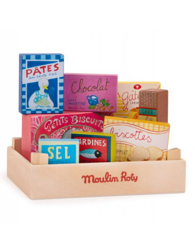 Set de produits d'épicerie - Moulin Roty Set de produits d'épicerie - Moulin Roty
