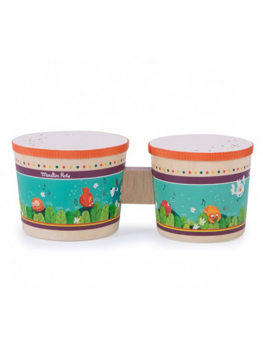 Tambour bongo Dans la jungle - Moulin... Tambour bongo Dans la jungle - Moulin...