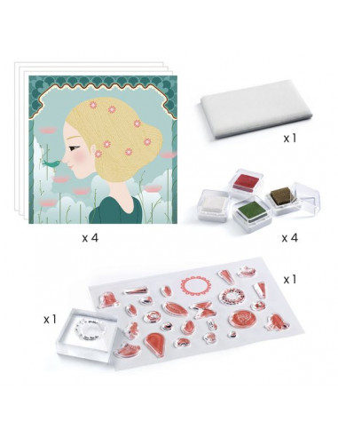 Tampons Motifs et parures - Djeco Tampons Motifs et parures - Djeco