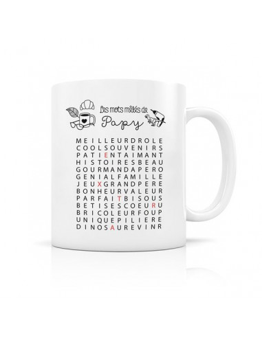 Mug Les mots mêlés de papy -...
