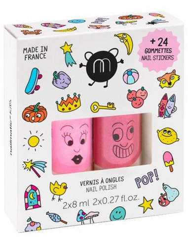 Coffret duo vernis Pop et Nail... Coffret duo vernis Pop et Nail...