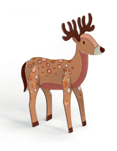 Colorie assemble et joue DIY Forêt -... Colorie assemble et joue DIY Forêt -...