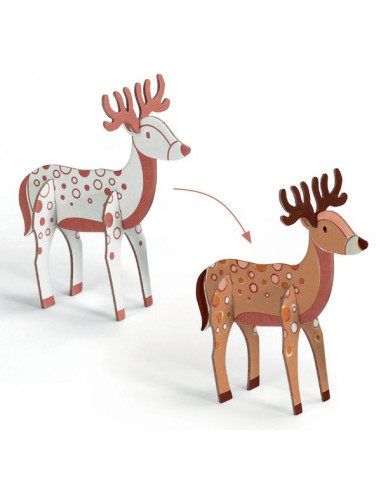 Colorie assemble et joue DIY Forêt -... Colorie assemble et joue DIY Forêt -...