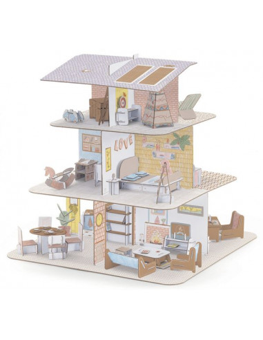 Colorie assemble et joue DIY Maison... Colorie assemble et joue DIY Maison...