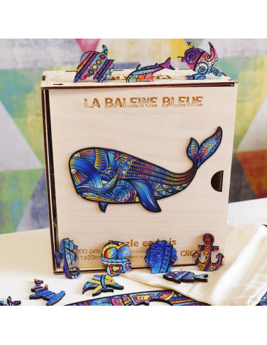 Puzzle en bois - Le Petit Cheval Bleu - 3 ans et + - Papeterie et