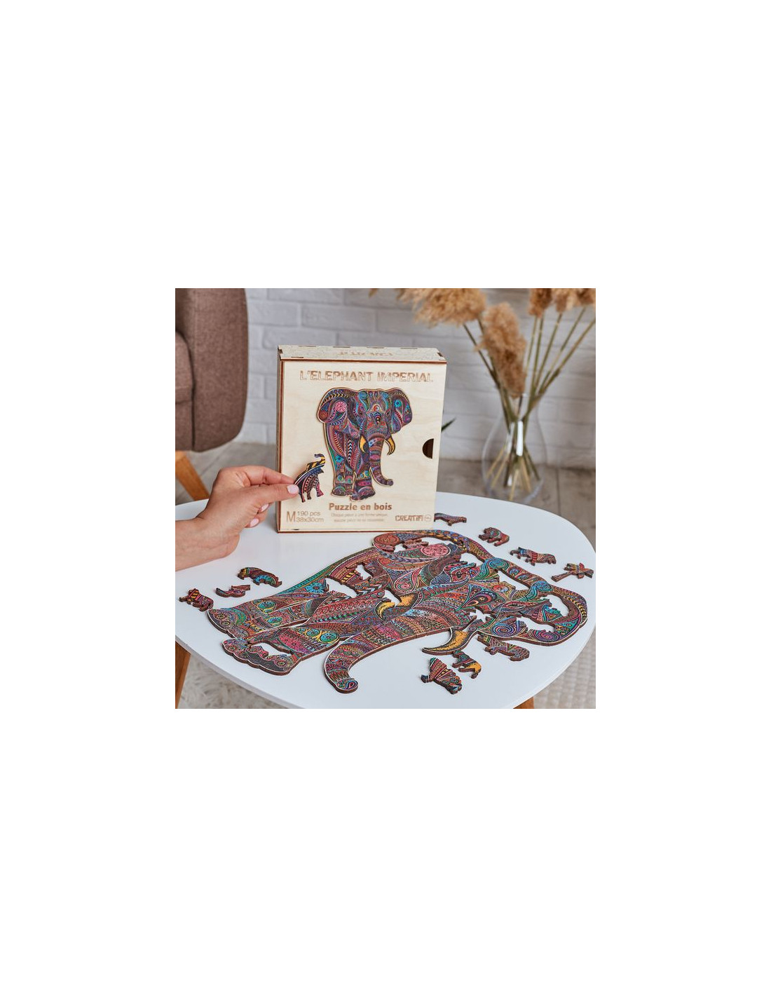 Puzzle Creatif puzzle Puzzle en bois L'Eléphant Impérial