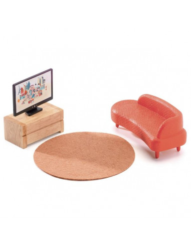 Maison de poupée meublée City House -... Maison de poupée meublée City House -...