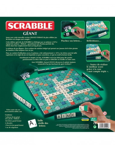Scrabble Géant - Jeu de réflexion - Tous Ergo