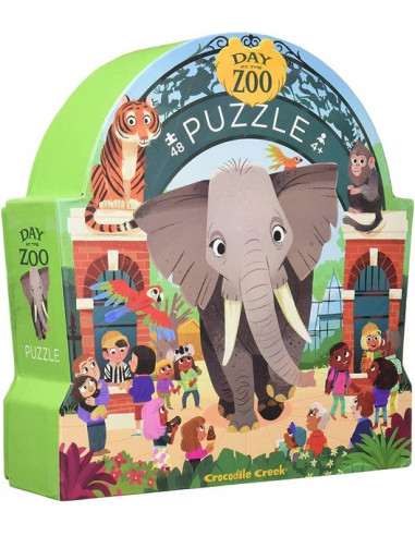 Puzzle une journée au zoo 48 pièces