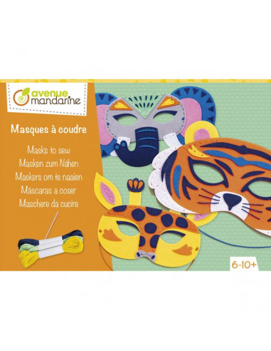 3 Masques à coudre animaux de la...